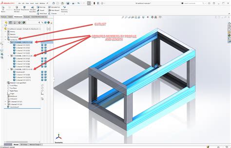 SolidWorks weldments